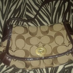Tan & Brown Coach bag